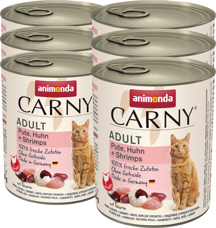 Levně Animonda Carny Set 6x800g – Krůta kuře krevety