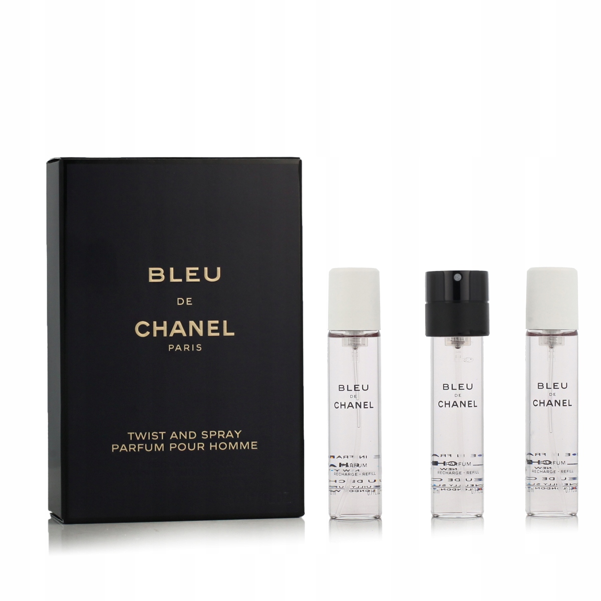 Chanel Bleu de Chanel Parfém náplň s rozprašovačem 20 ml +náplň 2 x 20 ml M