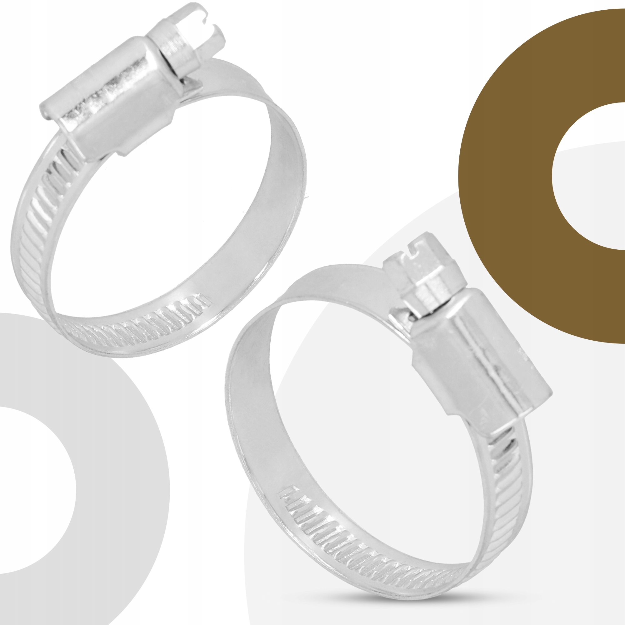 10x Obejma Ślimakowa OPASKA ZACISKOWA 20-32 mm Metalowa SKRĘCANA Cybant Rodzaj opaska ślimakowa