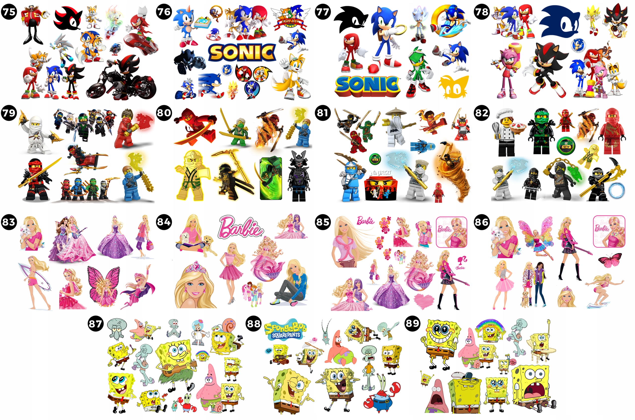 TATUAŻE DLA DZIECI ZMYWALNE WIELE WZORÓW Płeć uniseks