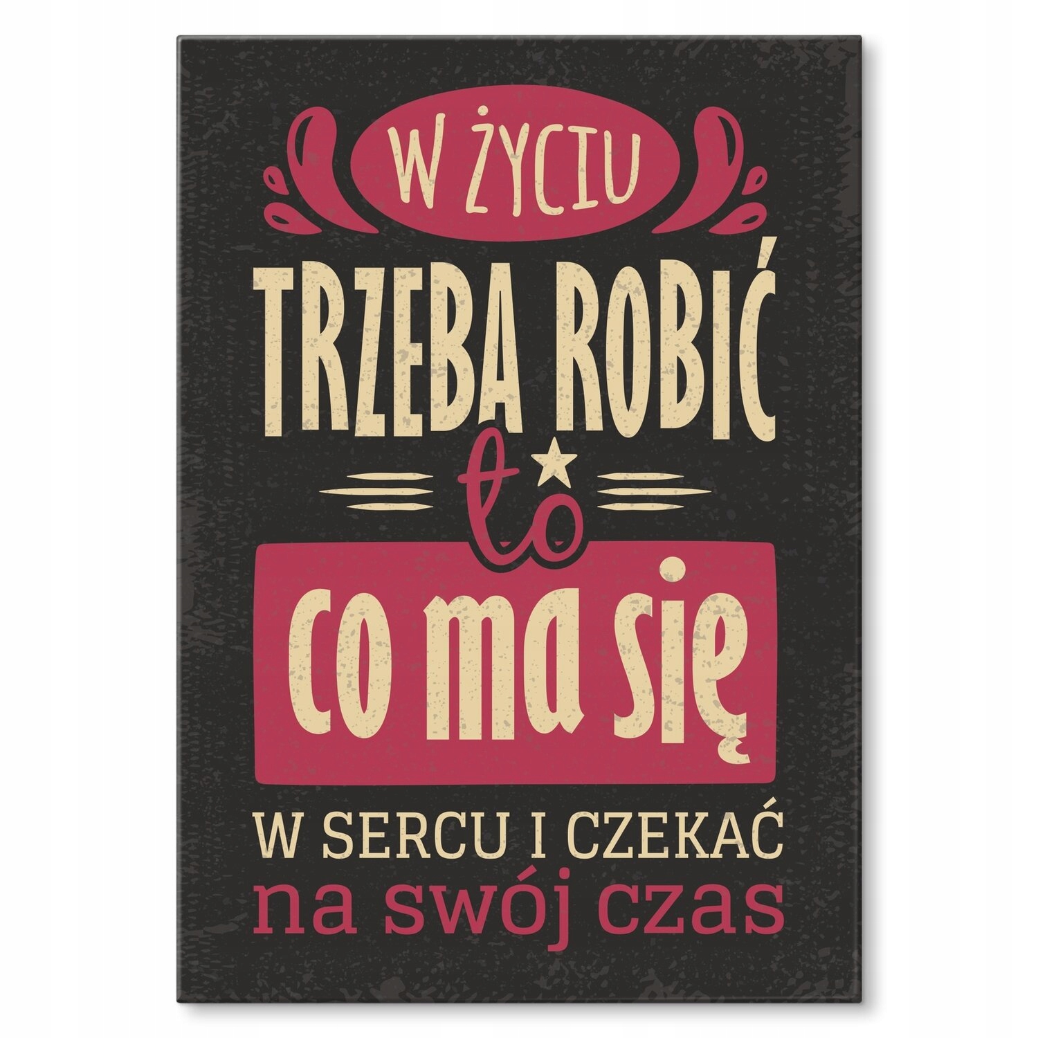 Kovový plakát Čekat na čas Dárek 30 x 42 cm