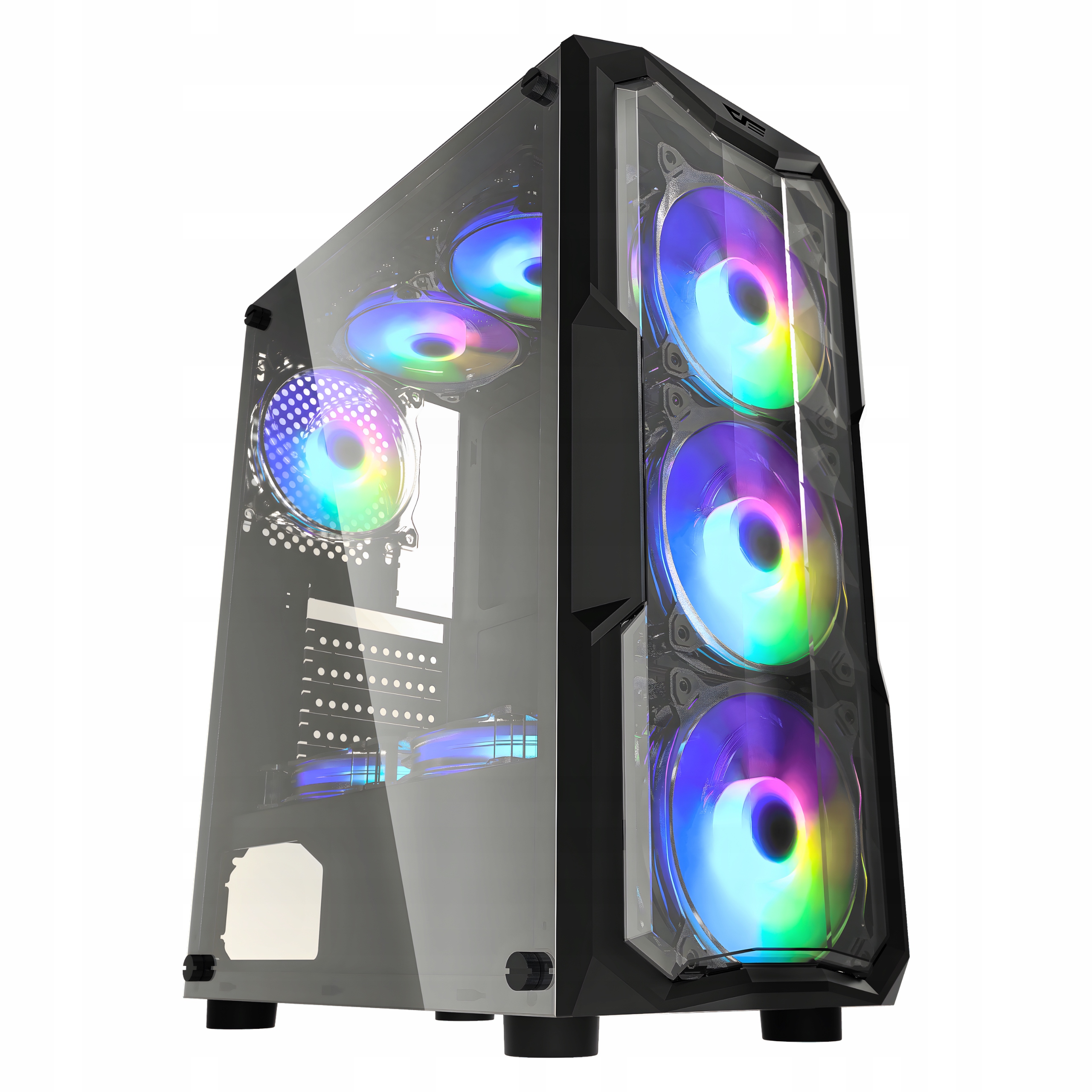 Počítačová Skříň darkFlash Aquarius Acrylic Midi Tower Atx Usb 3.0 Rgb