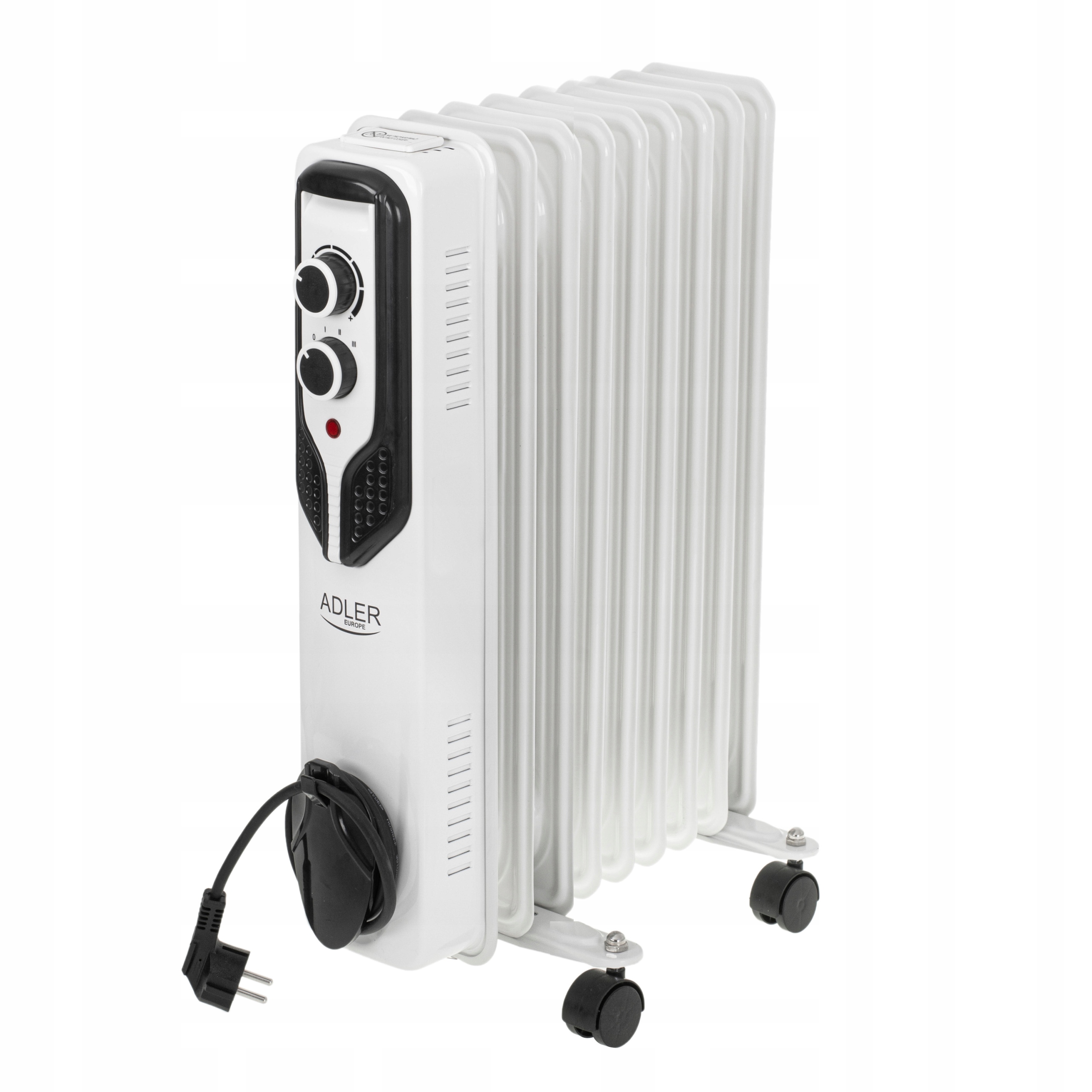 Grzejnik Olejowy Adler AD 7816 9 Żeberek 2000W Regulacja Temperatury