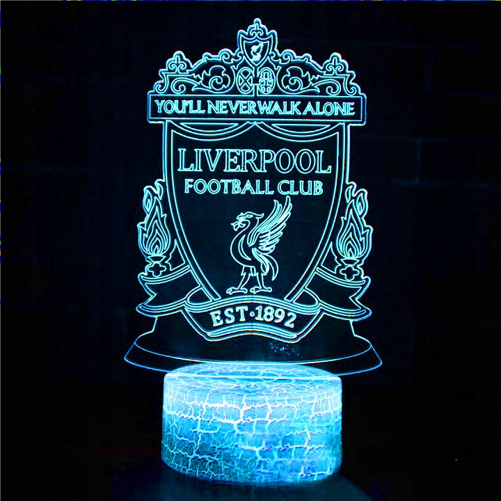 Lampka 3D nocna led usb + pilot Liverpool Rodzaj figurka