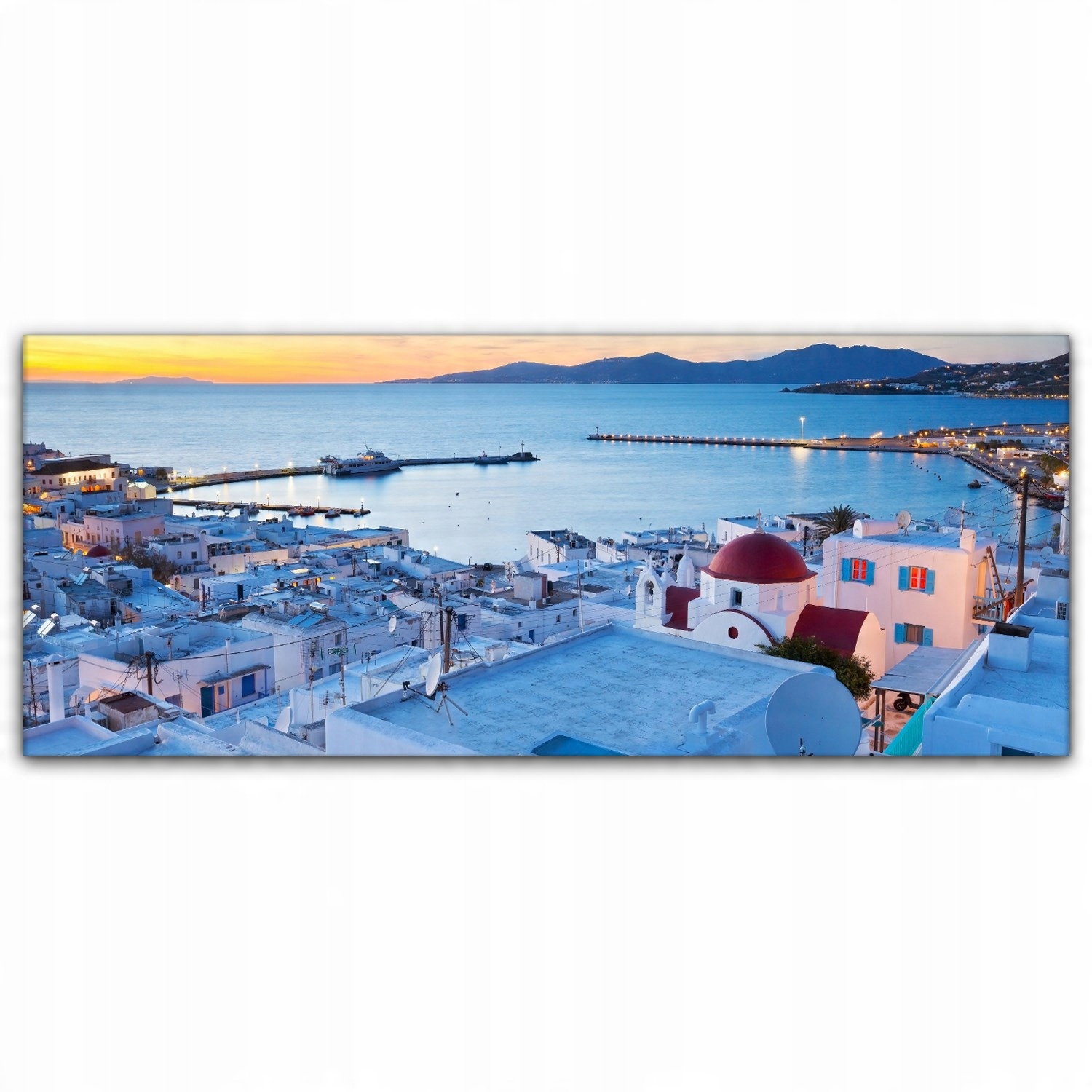 

Obraz płótno canvas 125x50 Mykonos Grecja Miasto