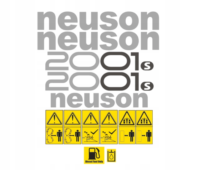 Samolepky s lepením – Neuson 2001S