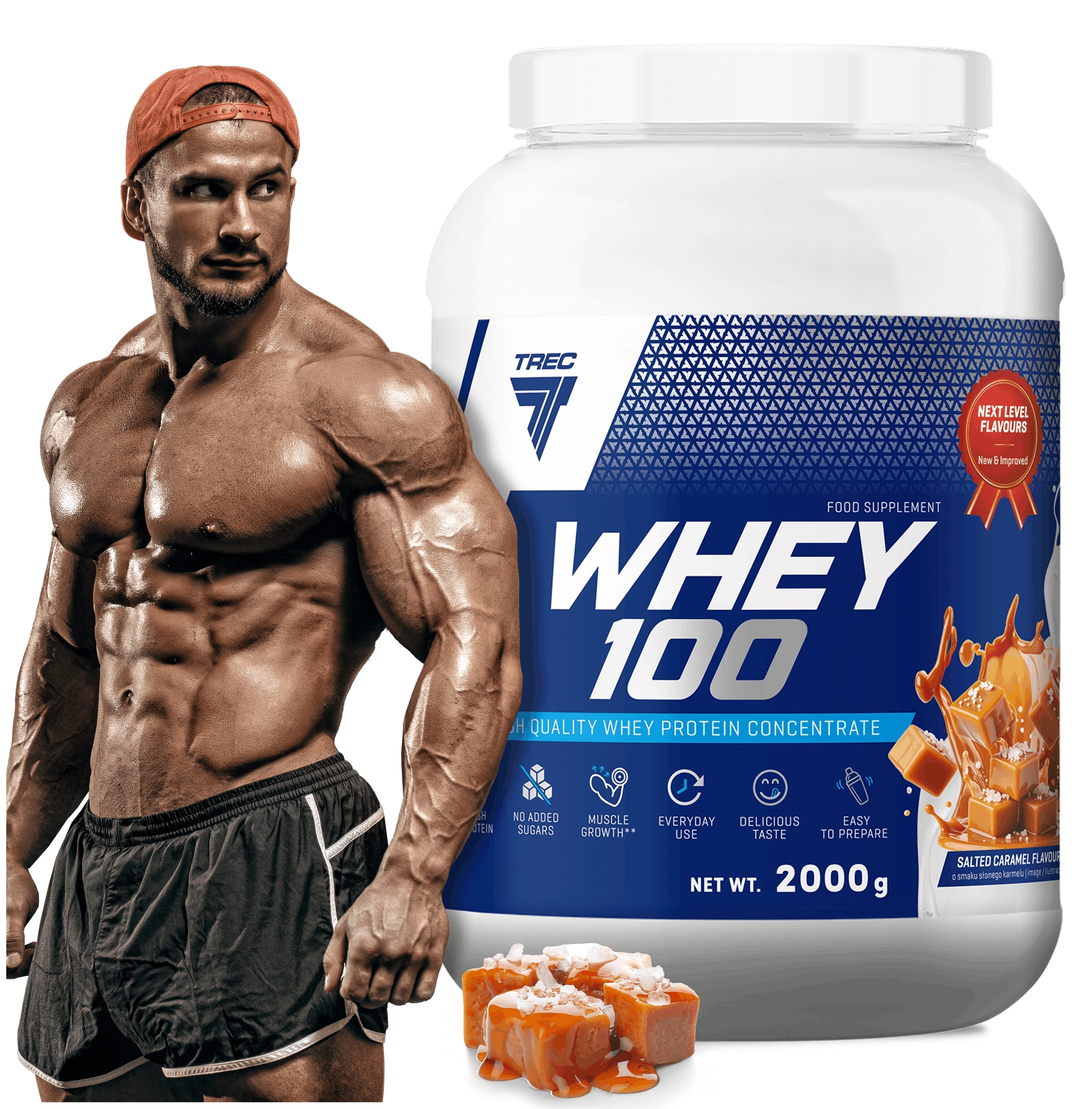 Vynikající Wpc Protein Trec Whey 100 2000 g Bílkoviny Na Hmotu Pro Aktivní