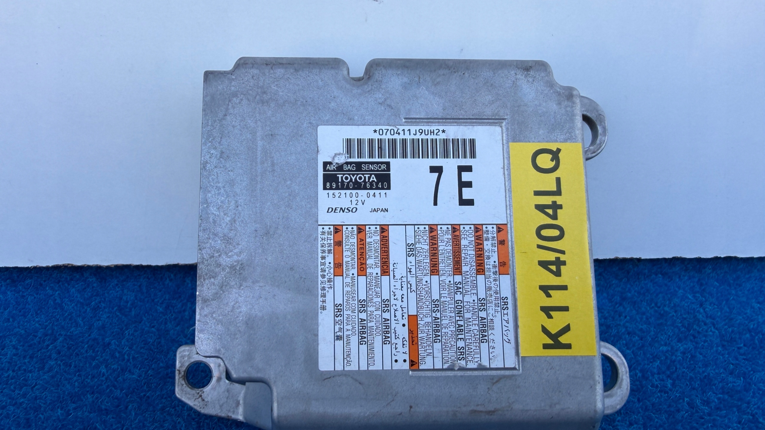 LEXUS UX 250H modulo computer airbag SENSOR airbag 89170-76340 K114/04LQ