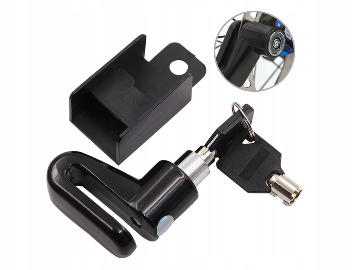 ZAPIĘCIE ROWERU HULAJNOGI BLOKADA TARCZY DISC LOCK Waga produktu z opakowaniem jednostkowym 0.1 kg