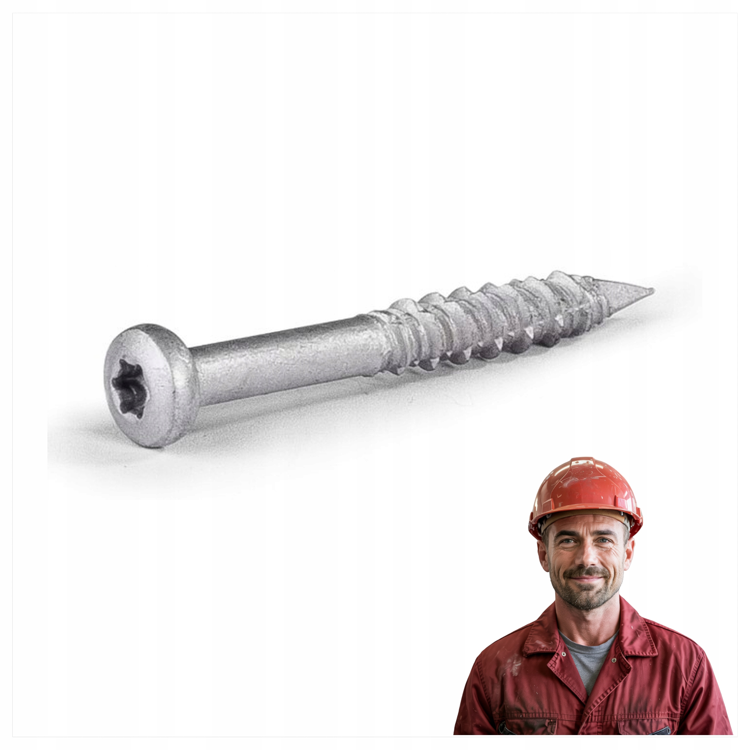 Střešní šroub pro betonu a dřevo T25 R-wbt 6,1x200 mm 100 ks Rawlplug