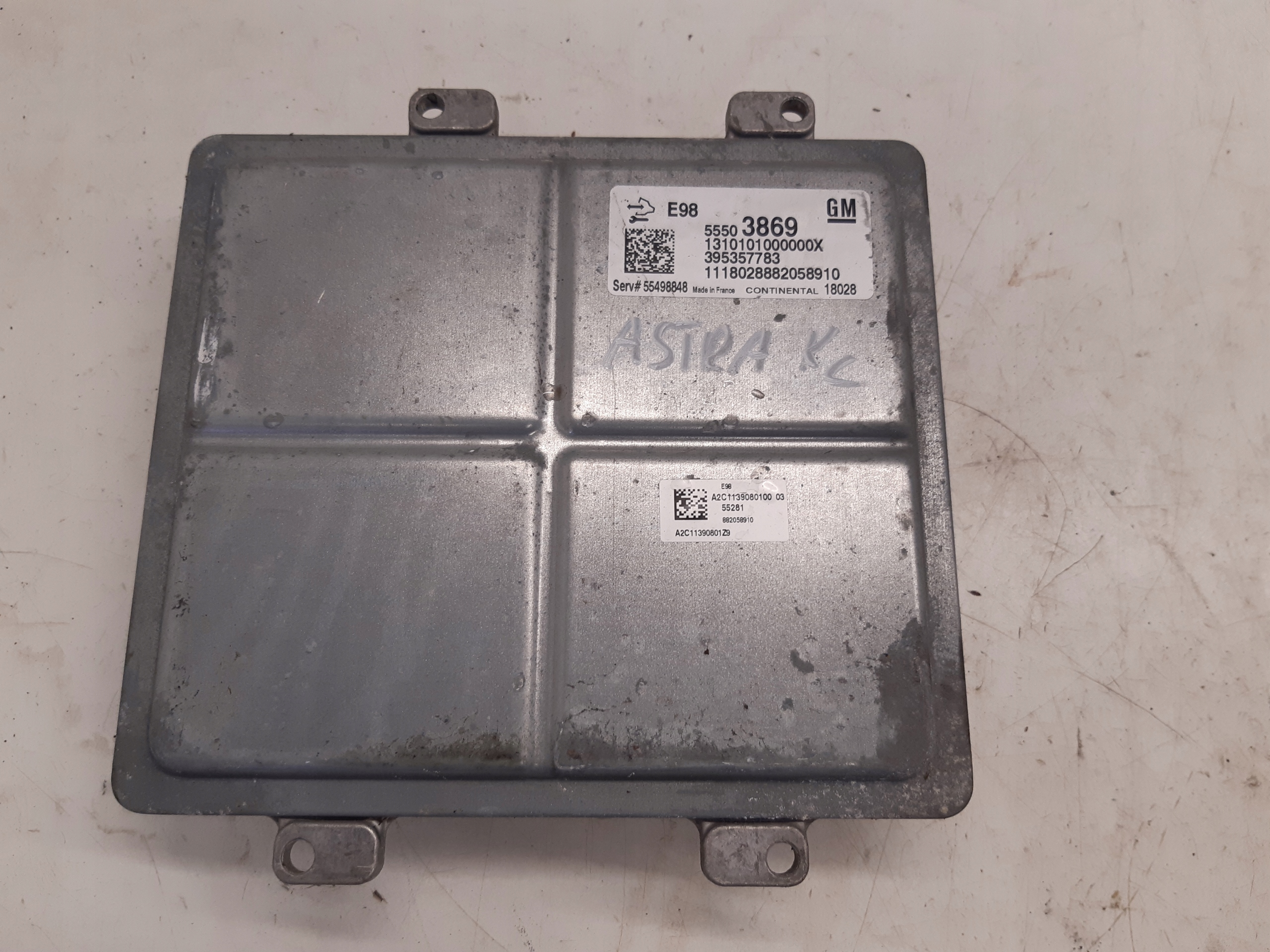 Computer DES MOTORS 55503869 Opel Astra K