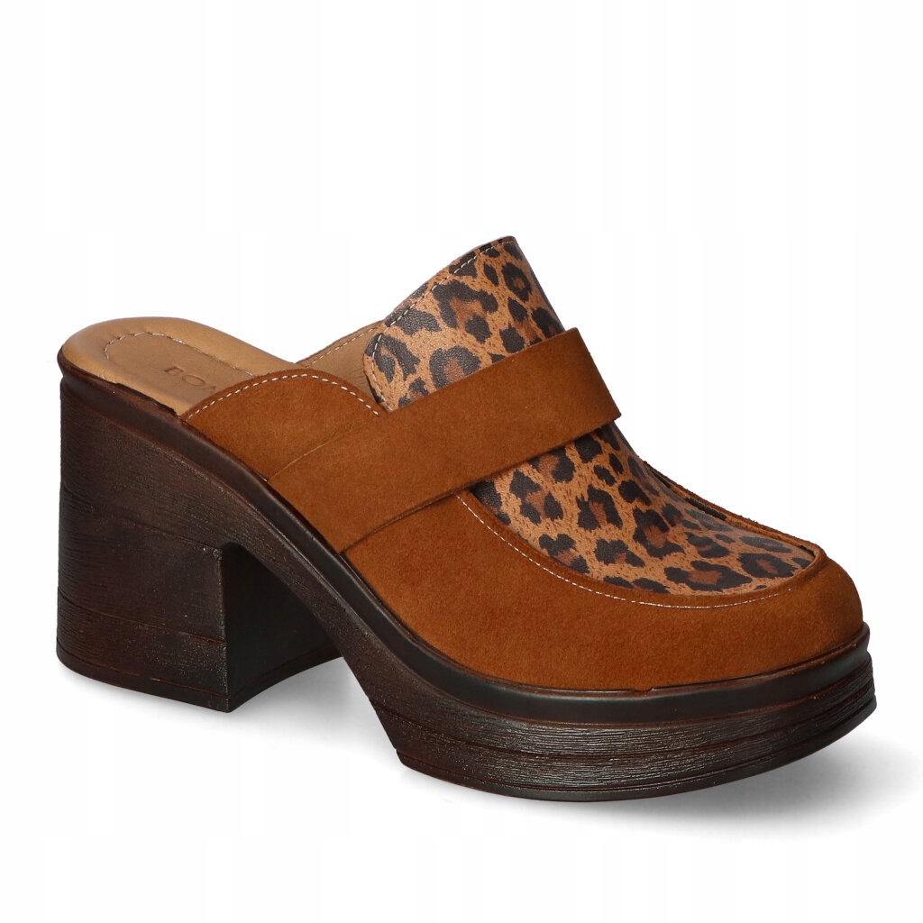 Nazouváky Bombonella 123.5996/LS10 Bronz semiš panterka 36