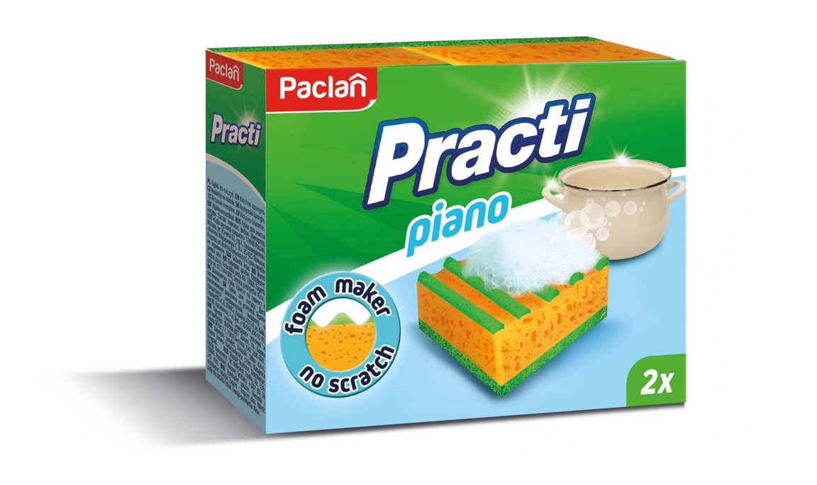

Gąbki Zmywaki do mycia naczyń Practi Piano 2szt