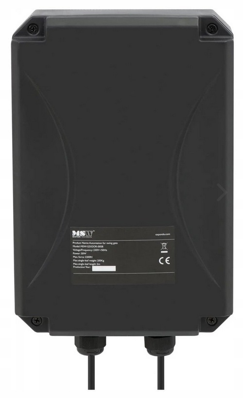 Napęd do bramy dwuskrzydłowej garażowej 200kg 200cm MSW-GDOOR-005B 10062500