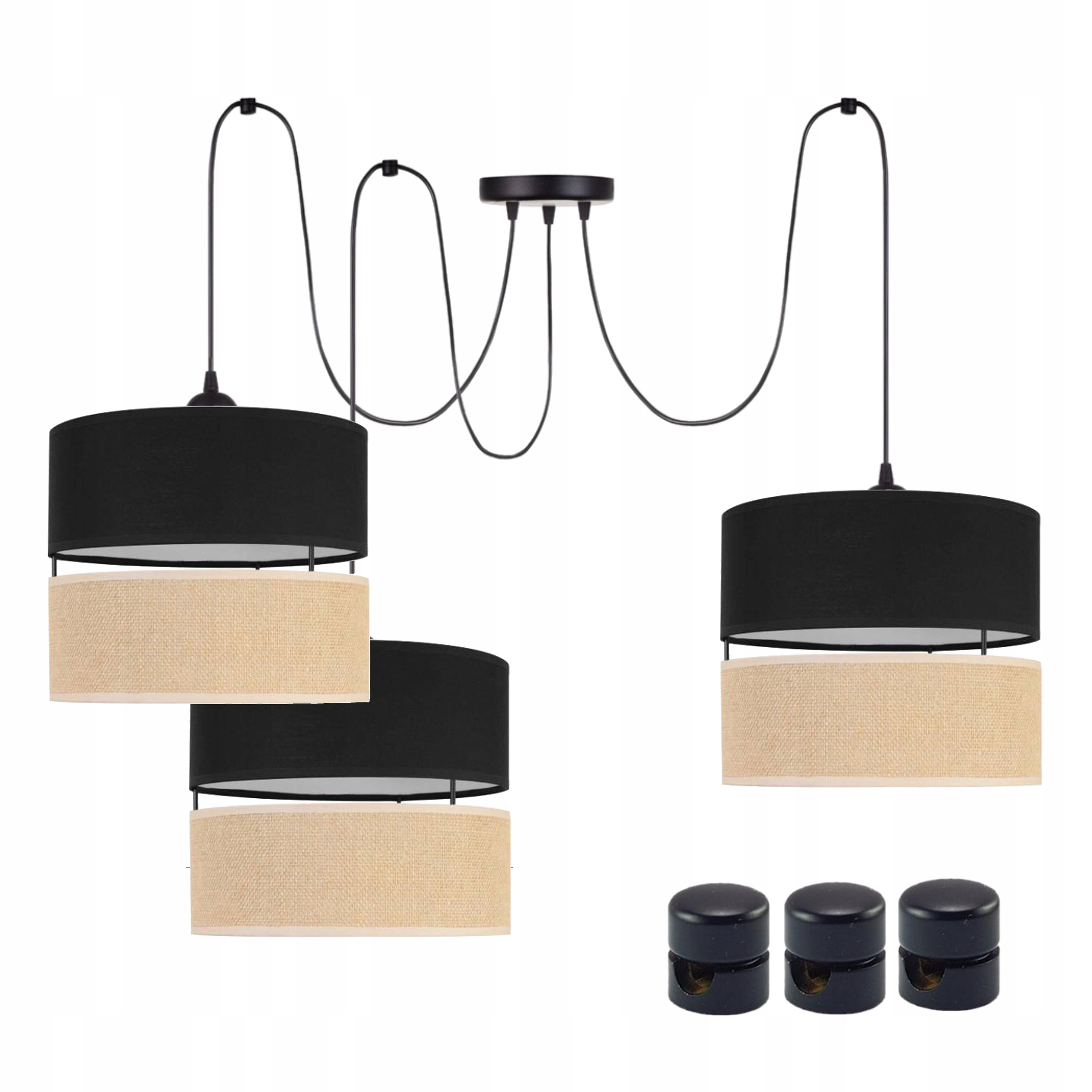 Závěsná Lampa Spider Spyder Pavouk Boho Etno Stínidla Juta Led Edison