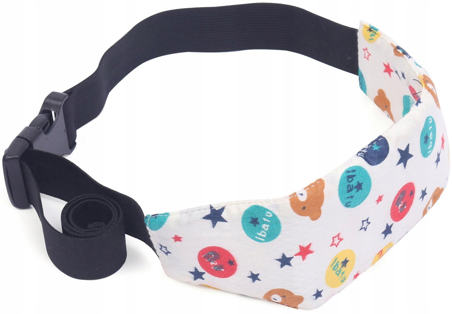 OPASKA PODTRZYMUJĄCA GŁOWĘ DZIECKA W AUCIE PAS PASEK FOTELIKA 100% BAWEŁNA