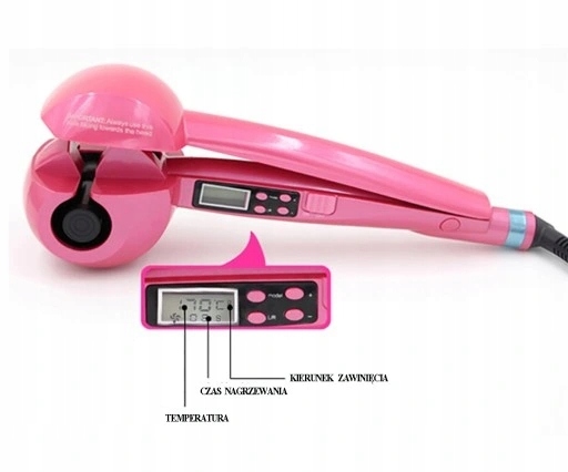 Automatyczne lokówki spiralne włosy Różowy Kod producenta 687365