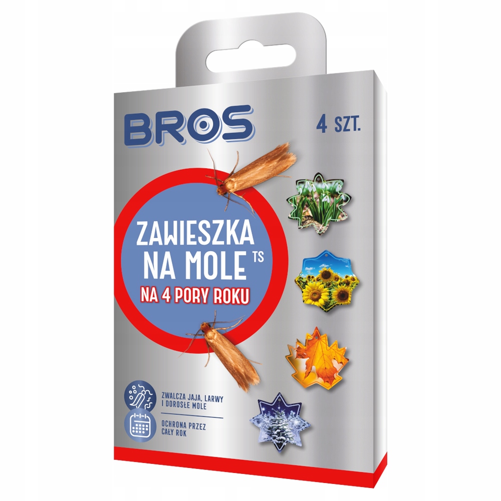 

Zawieszka Preparat Na Mole 4 Pory Roku 4 szt. Bros