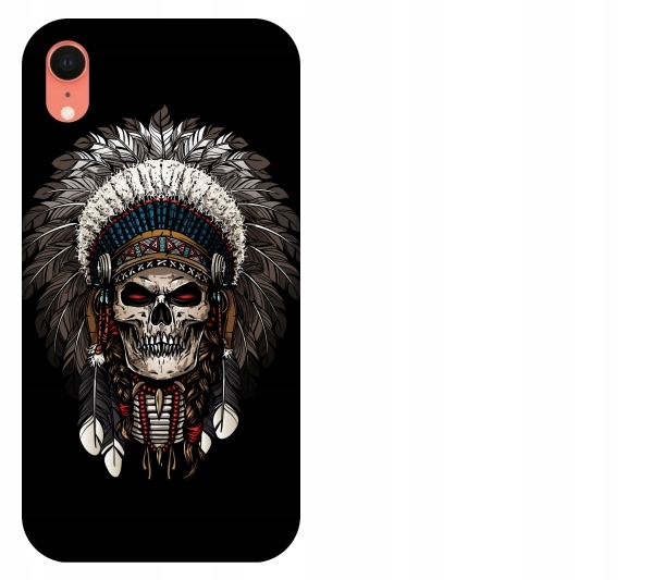 

Etui pokrowiec iPhone Xr Indianin czaszka
