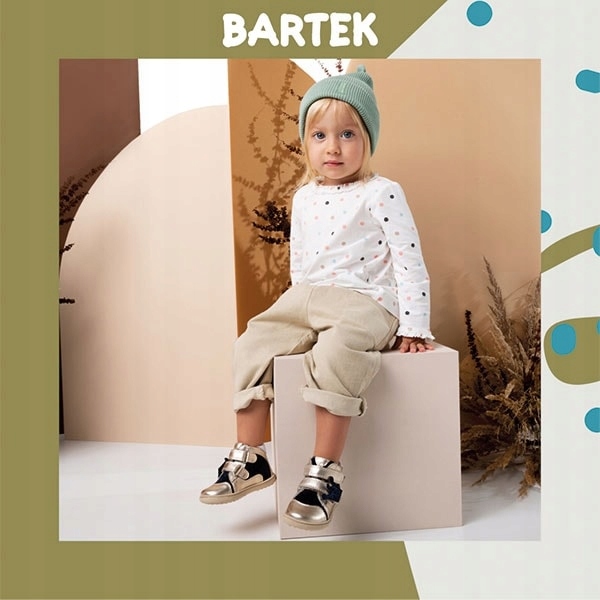 Ботинки BARTEK для мальчиков синий R. 25 материал ткань