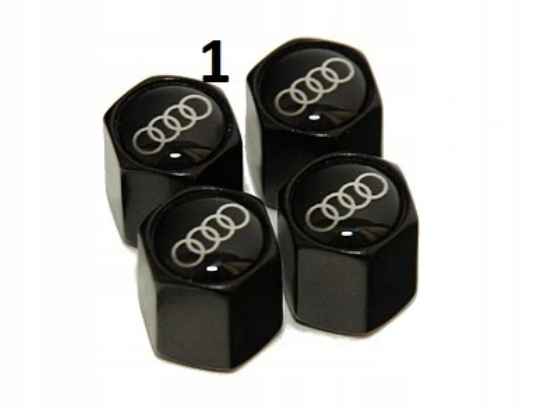 

Nakrętki na wentyle do Audi black tuning 4szt