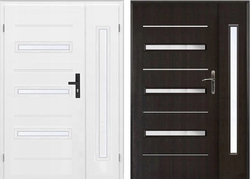 DRZWI DWUSKRZYDŁOWE ASTERIA DOSTAWKA szklona Strona prawe