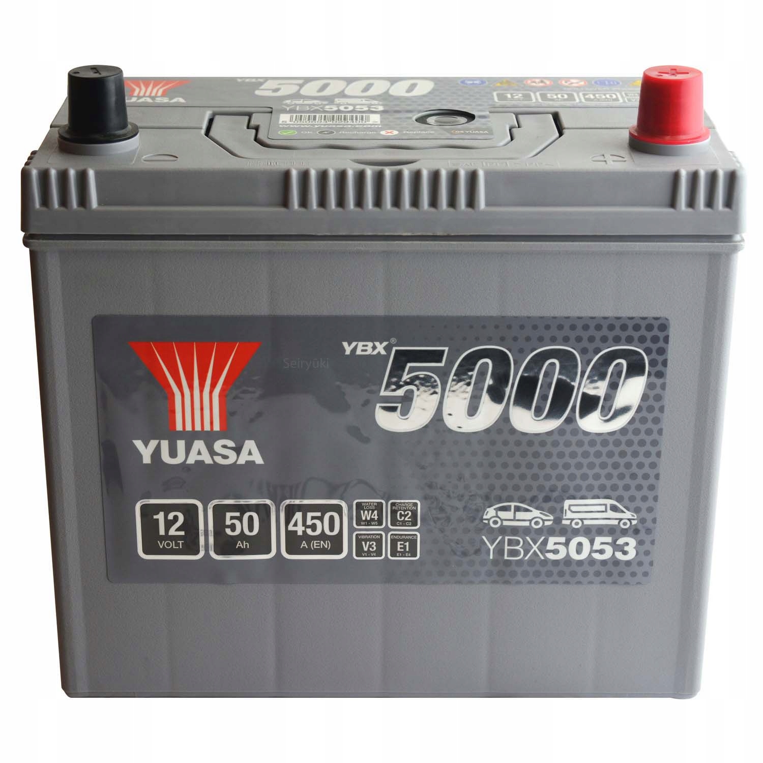 

Yuasa YBX5053 12V 50Ah 450A P+ Japan