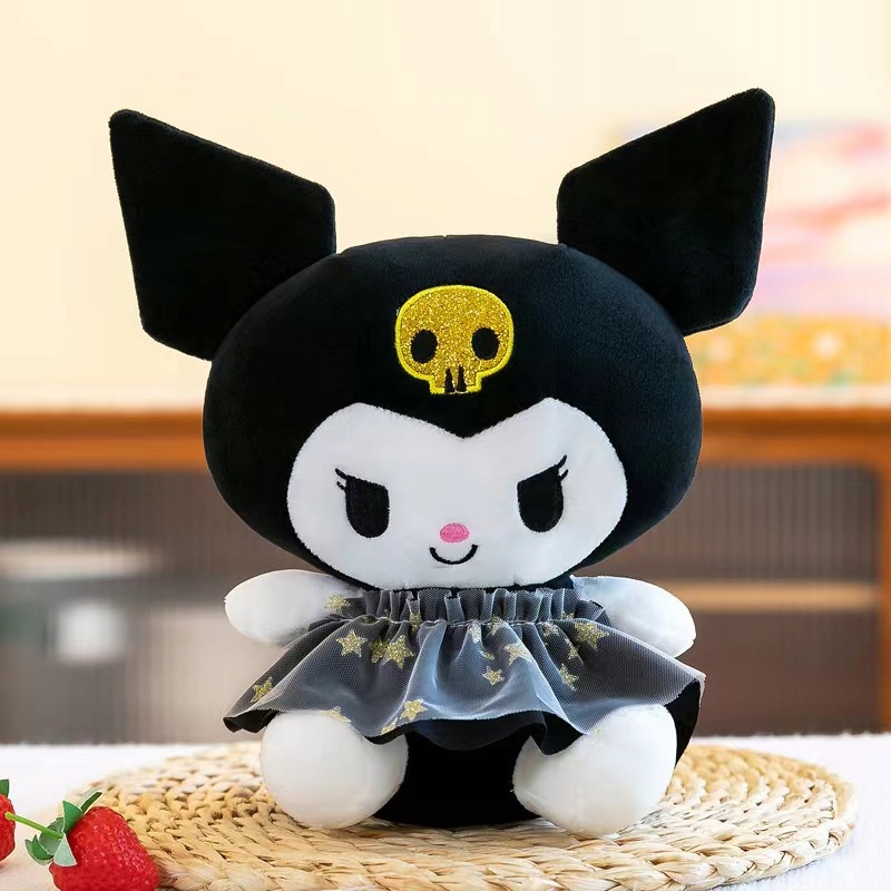 MASKOTKA KUROMI PRZYTULANKA PLUSZOWA ZABAWKA MIŚ HELLO KITTY 25 cm. Materiał tkanina