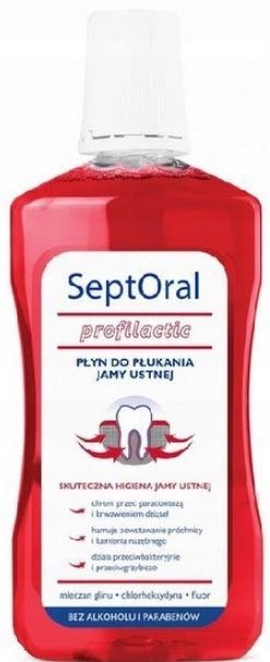

Septoral płyn do płukania jamy ustnej paradontoza