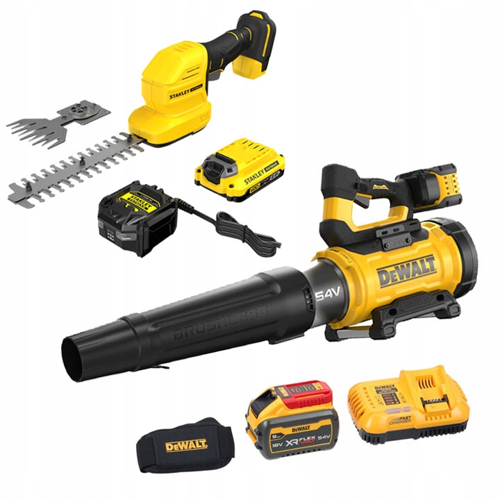 Dúchadlo S Ventilátorom Dewalt V Súprave S Nožnicami Na Trávu Stanley