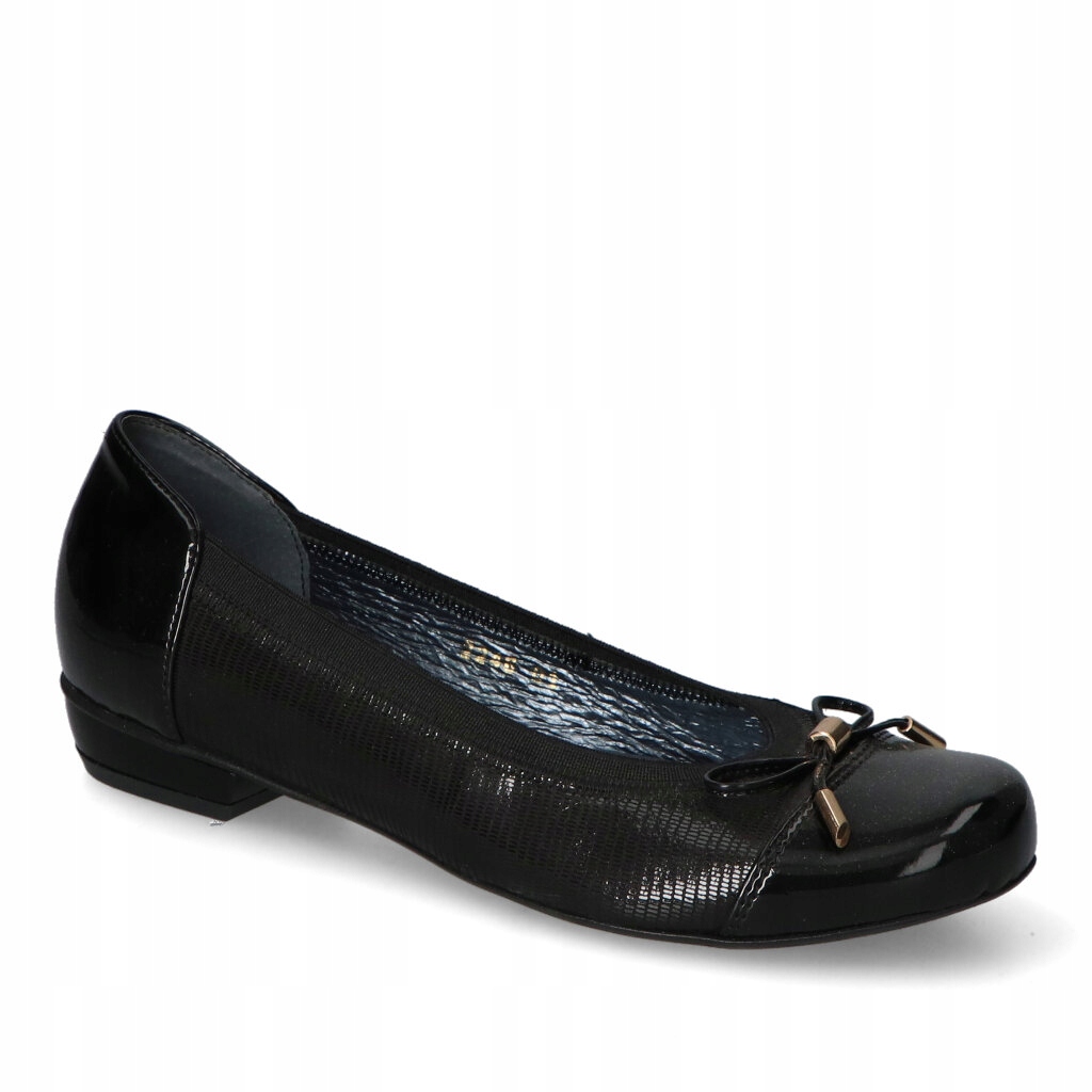 Baleríny Karoń 2246/82 Černé Tejus lak 36