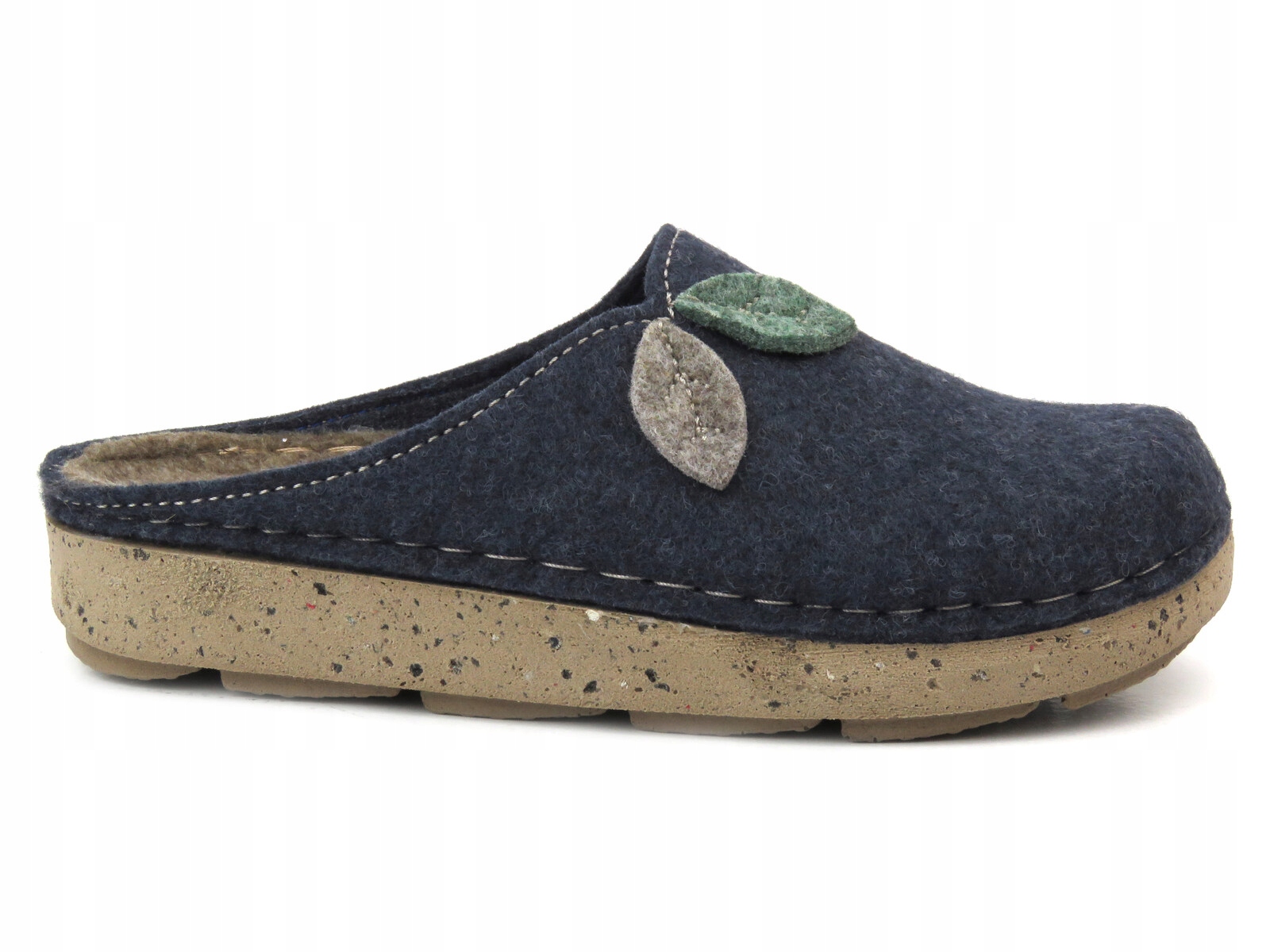 KAPCIE DAMSKIE INBLU ED-13 ŁADNE PANTOFLE CIAPY DOMOWE LACZKI GRANATOWE 37