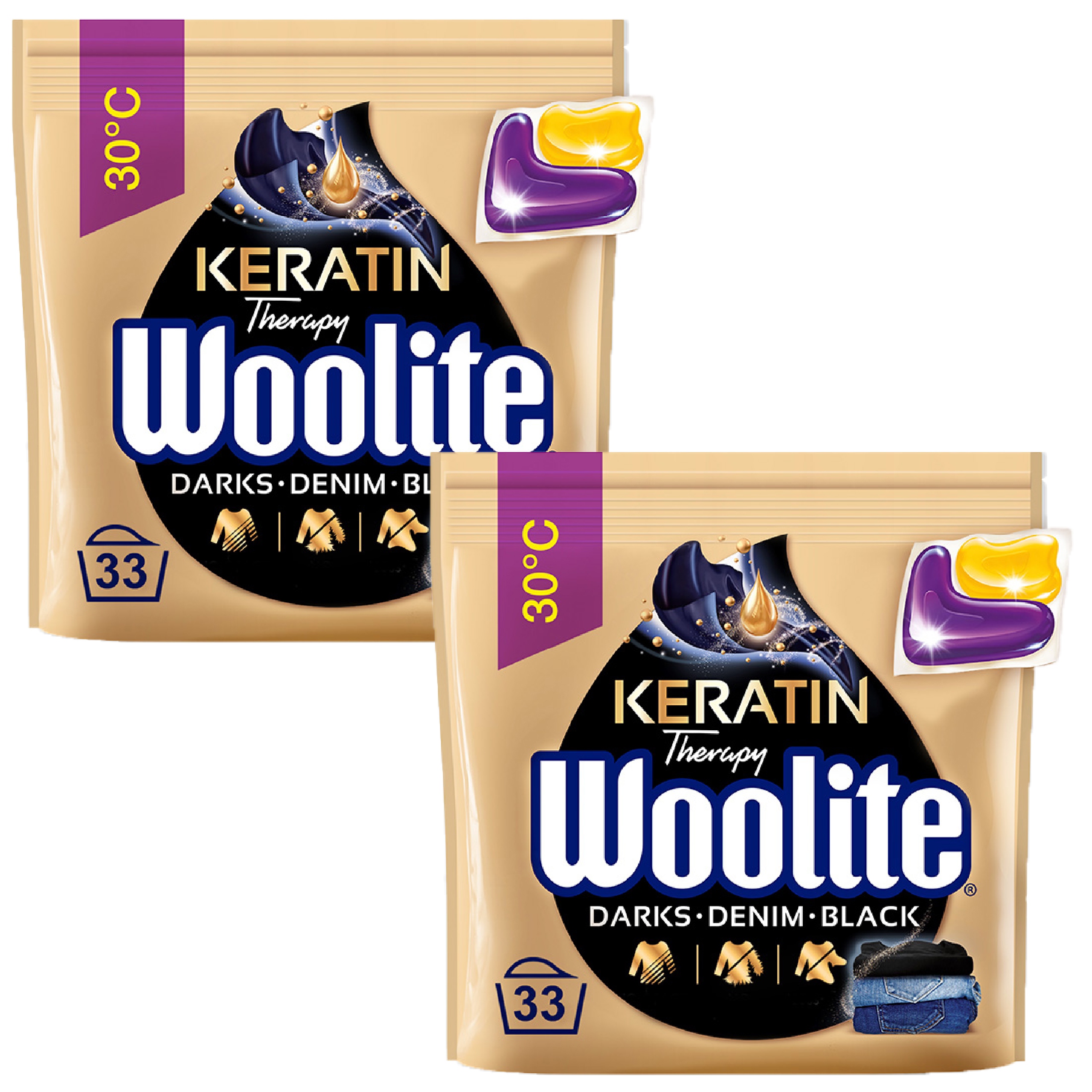 

Woolite Dark Kapsułki Prania Czarny Jeans 2x33szt