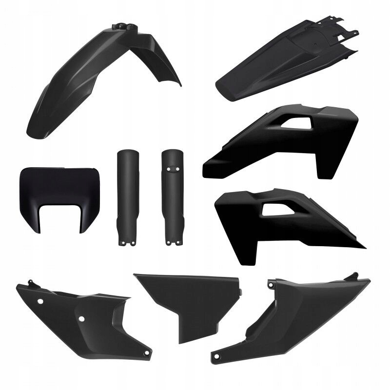 Sada Plastov Polisport Black Husqvarna Fe 250 Fe 501 Fe 350 91650