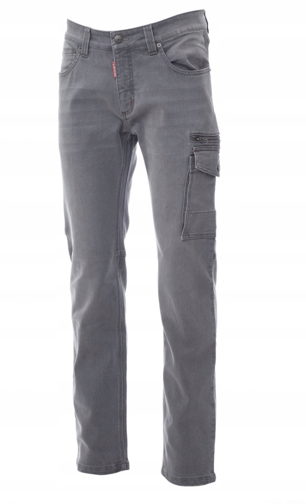 Jeansy Pánské Džínové Elastické kalhoty West šedé 54 výprodej