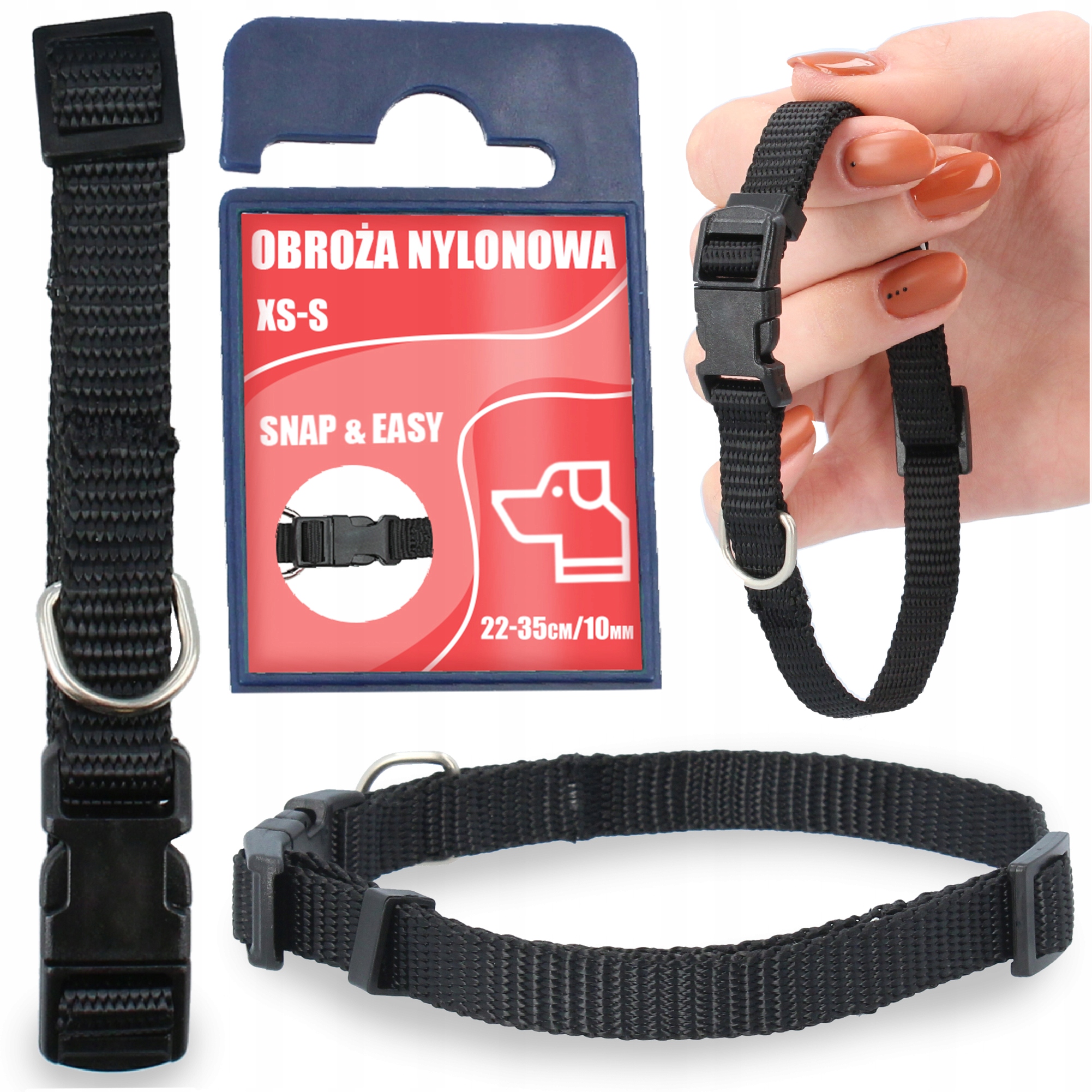 

Obroża Obróżka Regulowana Małego Psa Maltańczyka