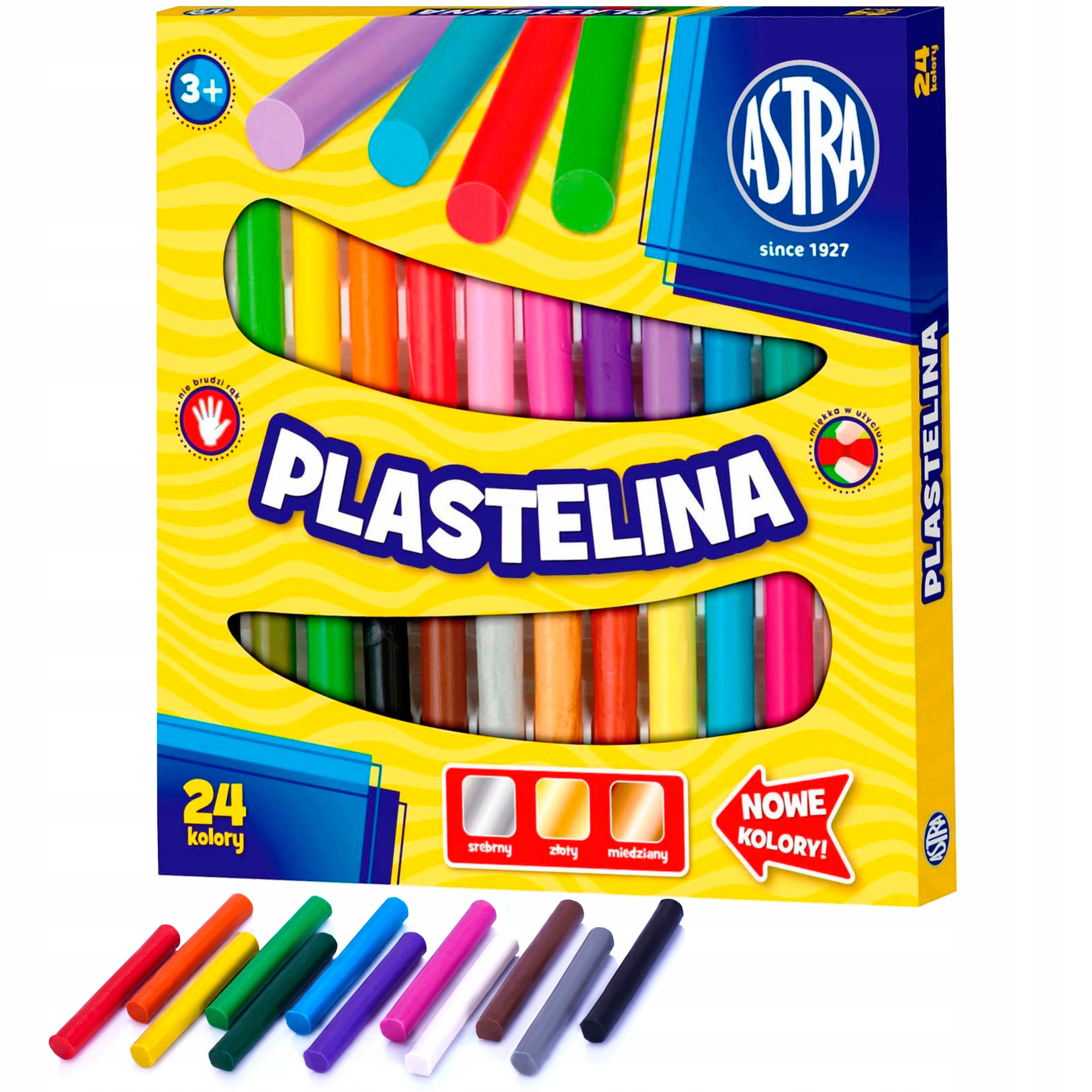 

Plastelina Astra okrągła 24 instensywne