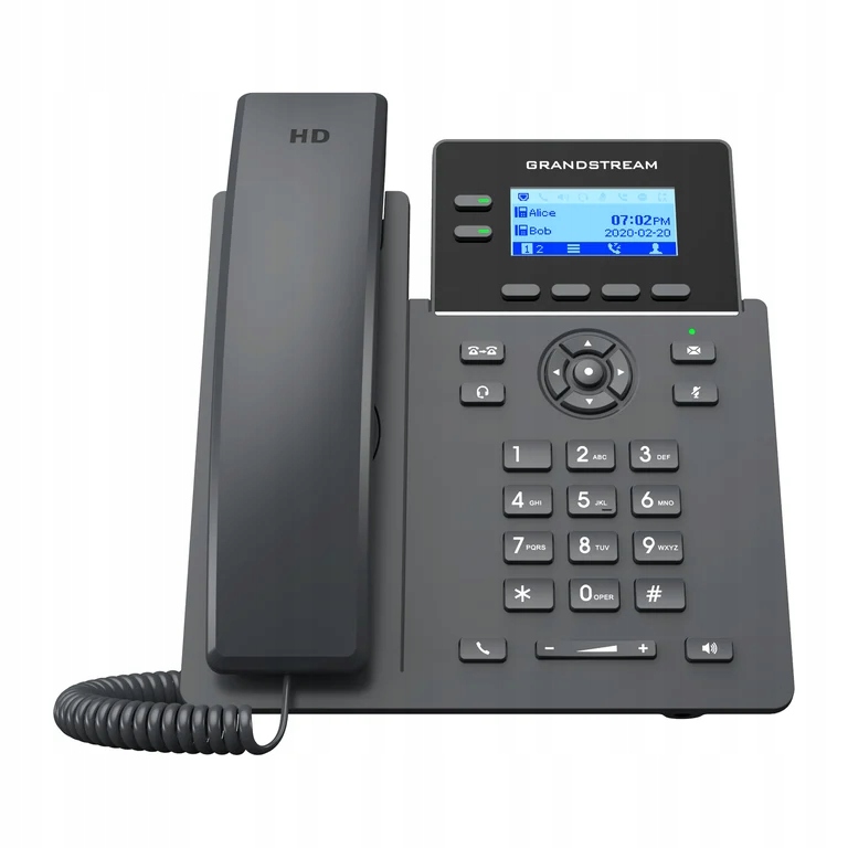 Grandstream Networks GRP2602P telefon VoIP Czarny 2 linii LCD Marka Grandstream
