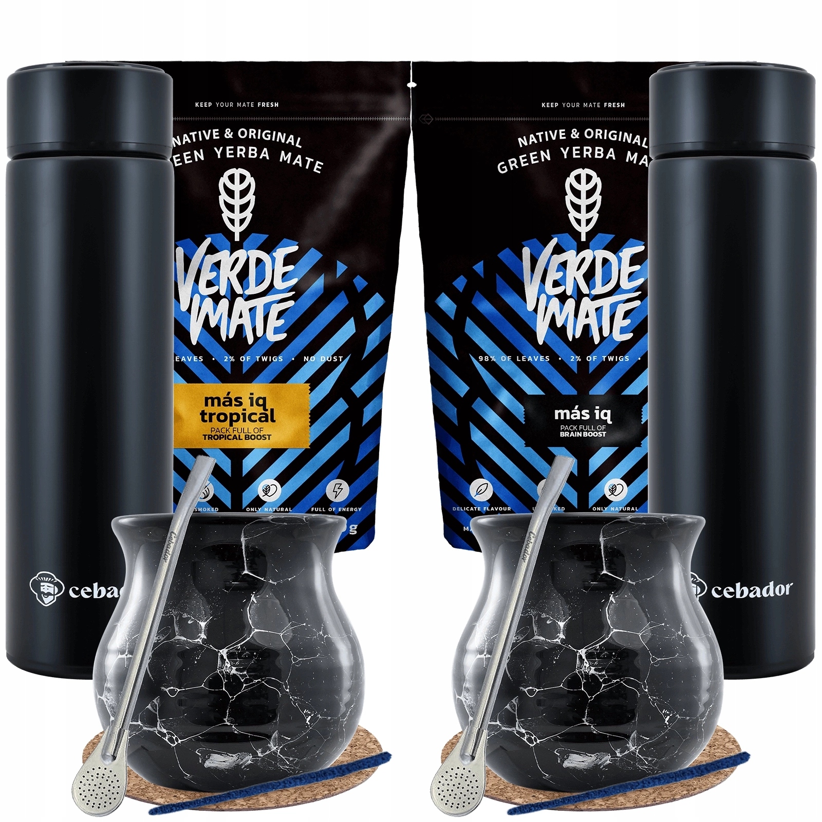 Sada Yerba Mate Verde Mate 2x Led termoska, 2x tykva a 2x bombilla 2x500 g
