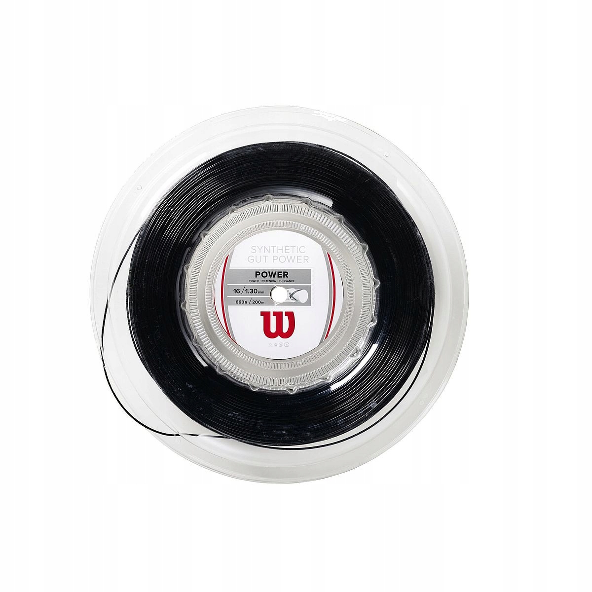 Tenisový výplet Wilson Synthetic Gut Power Black 1,30 mm 200 m