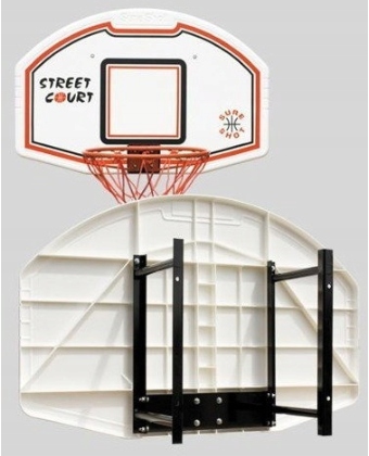 TABLICA DO KOSZA+OBRĘCZ UCHYLNA+UCHWYT STAL 509 Grubość tablicy 2 cm