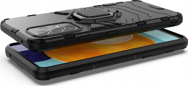 ETUI RING do SAMSUNG GALAXY A33 5G + SZKŁO 9D Kolor czarny