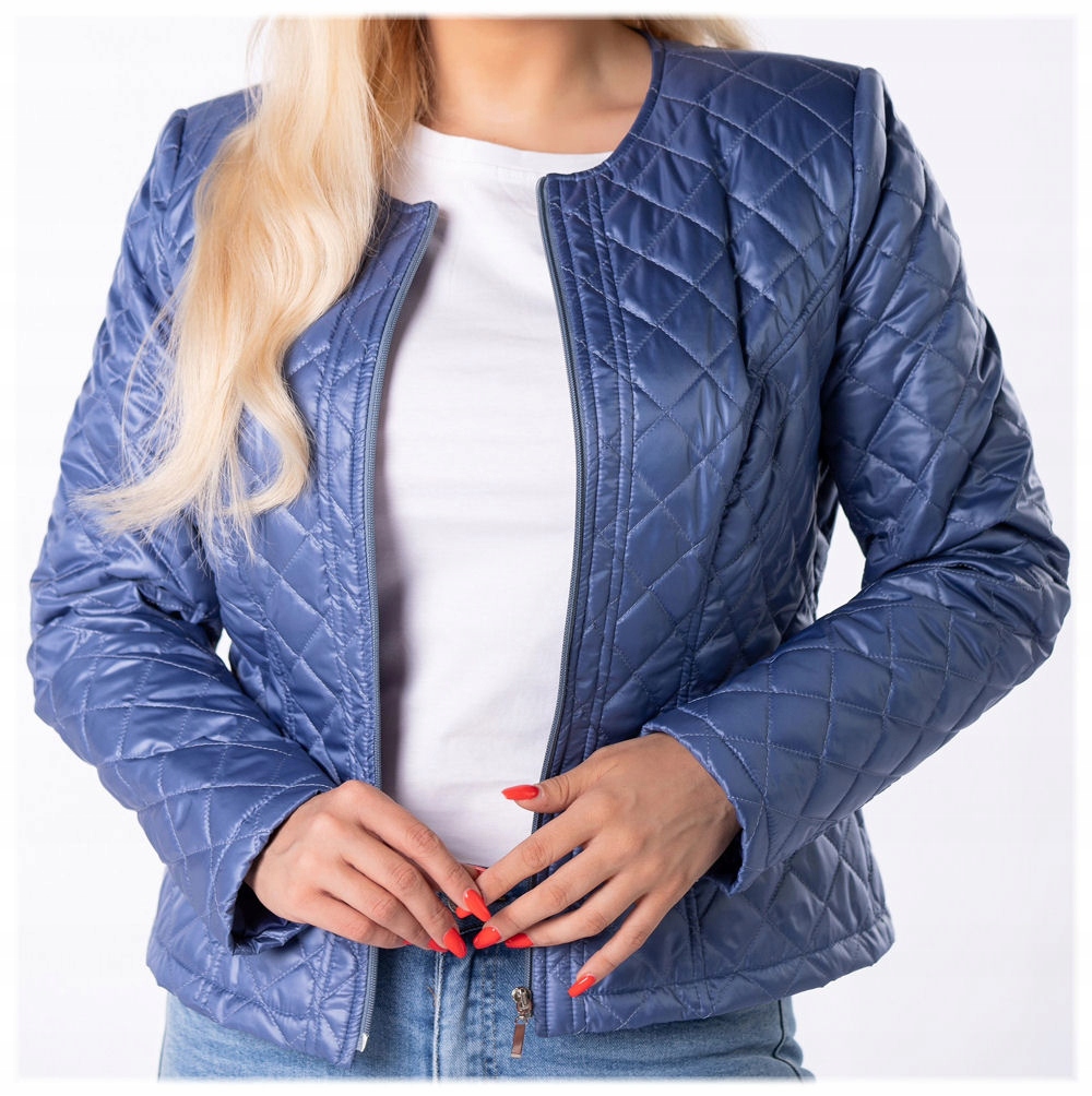 damska pikowana kurtka Holi kolor Jeans roz. 42