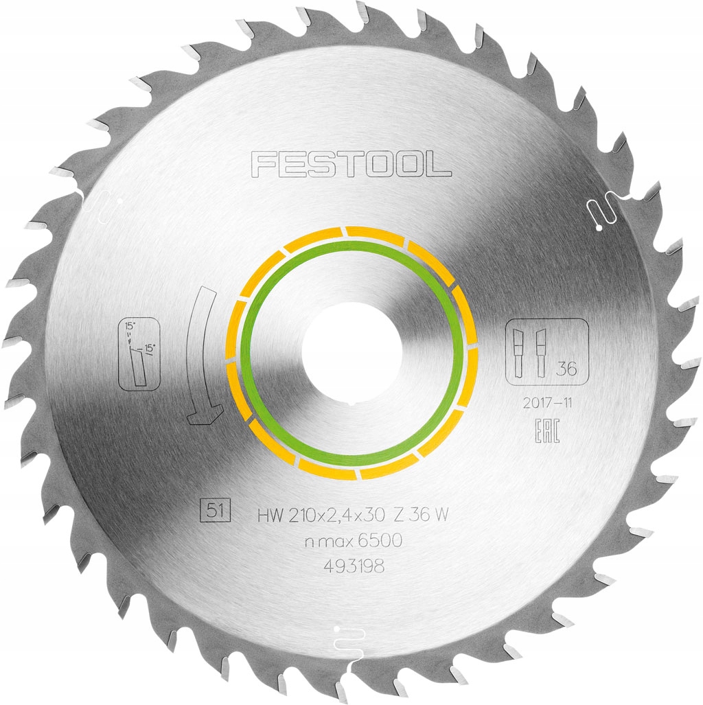 

Festool Tarcza pilarska 210x2,4x30 W36 493198