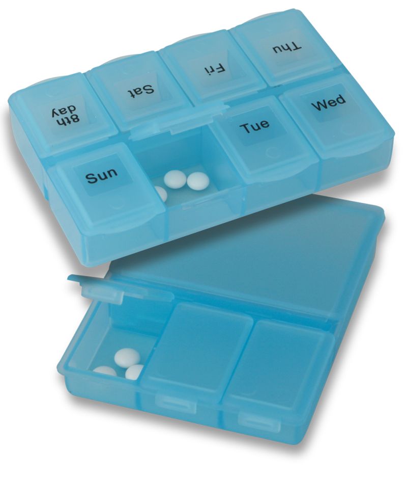 Pudełko na leki tabletki Pillbox 2 szt Travel Safe