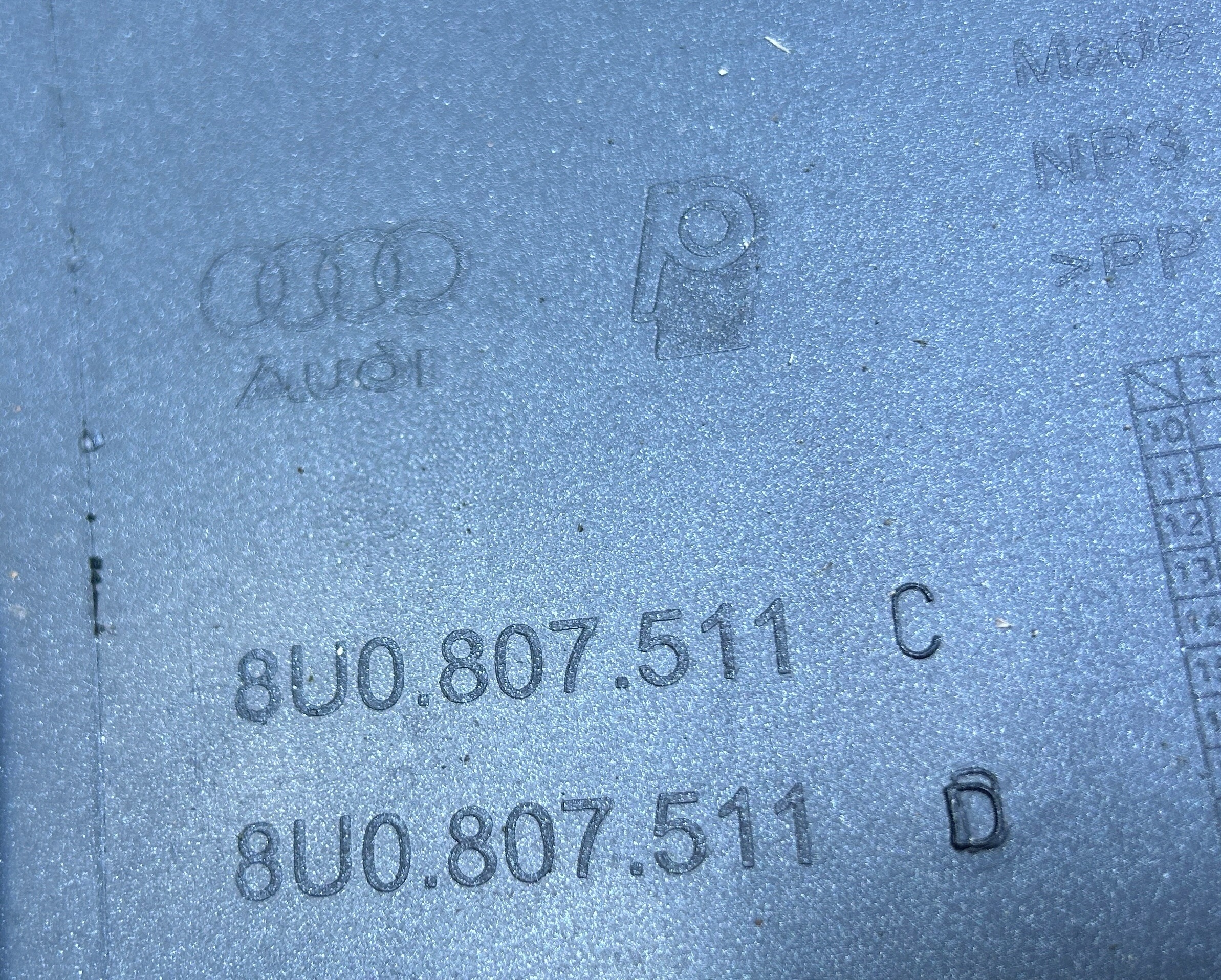 Paraurti posteriore posteriore AUDI Q3 e 8U 11-14