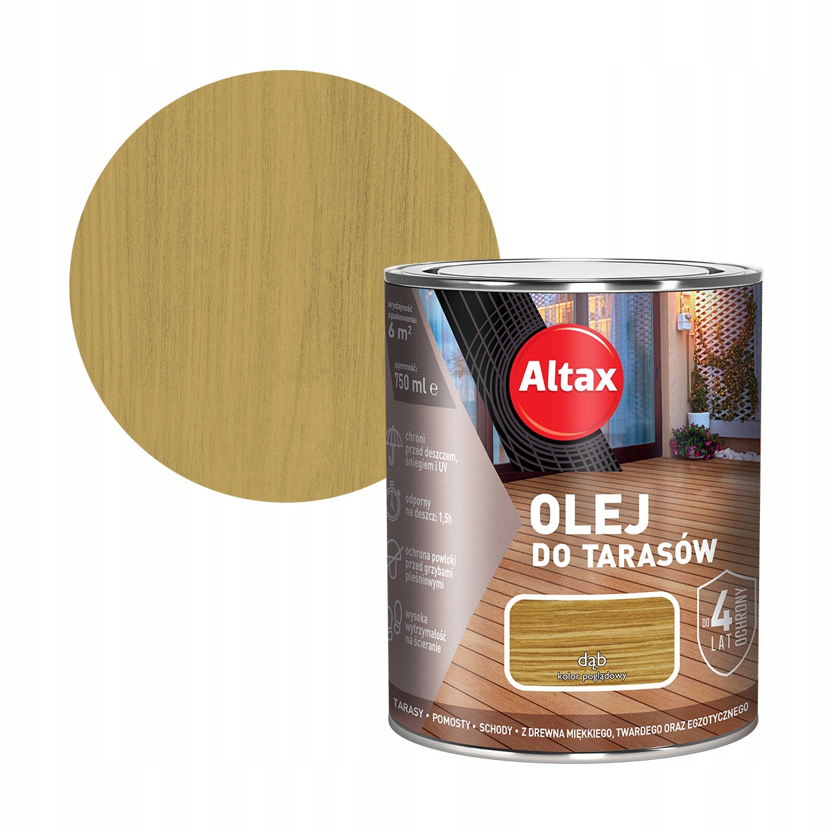 

Altax Olej Do Tarasu 0,75L Dąb