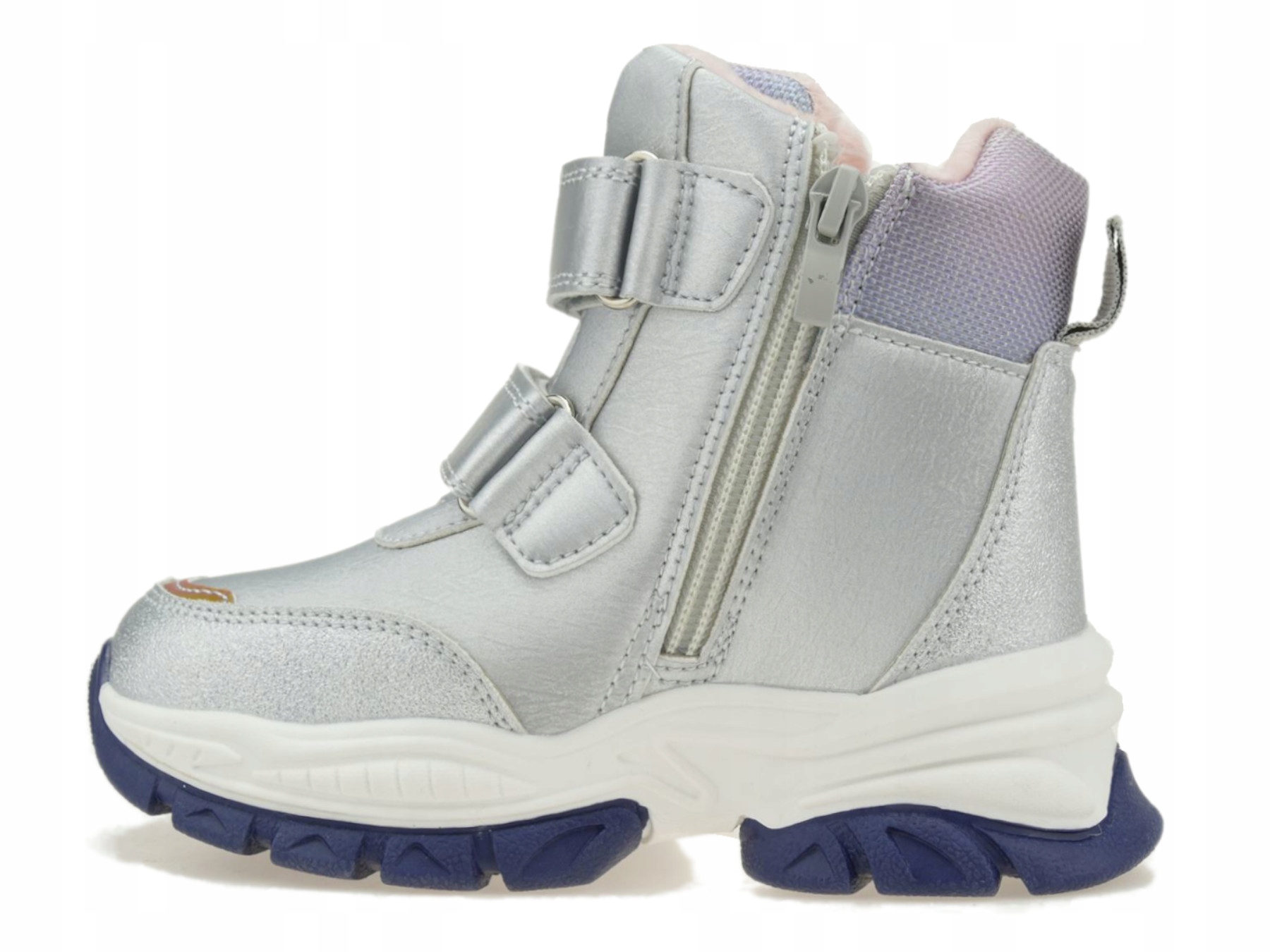 BUTY ZIMOWE DZIEWCZĘCE OCIEPLANE ŚNIEGOWCE RZEP 32 Rozmiar (new) 32