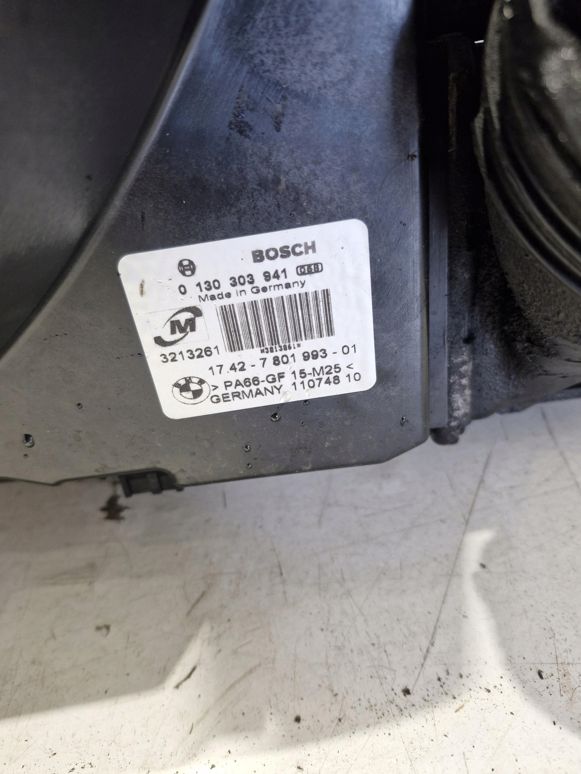 7812912 7561711 7801993 BMW E90 E91 ventilátor klimatizaci originál