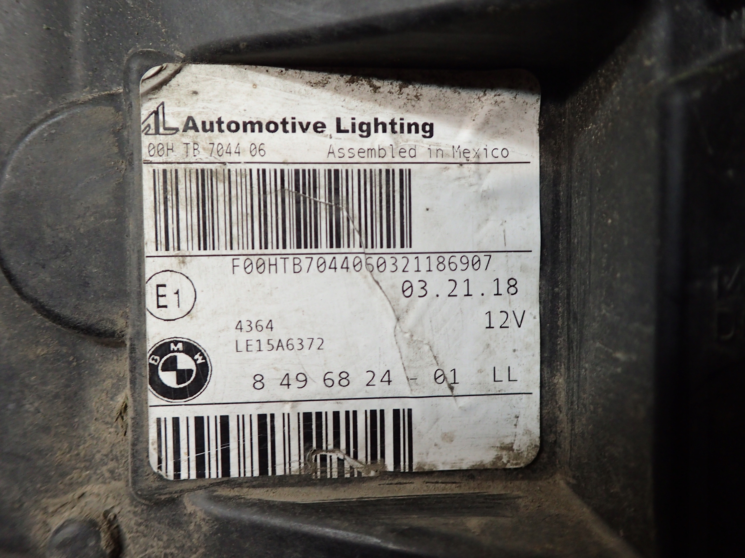 light front right BMW X3 G01 FULL LED